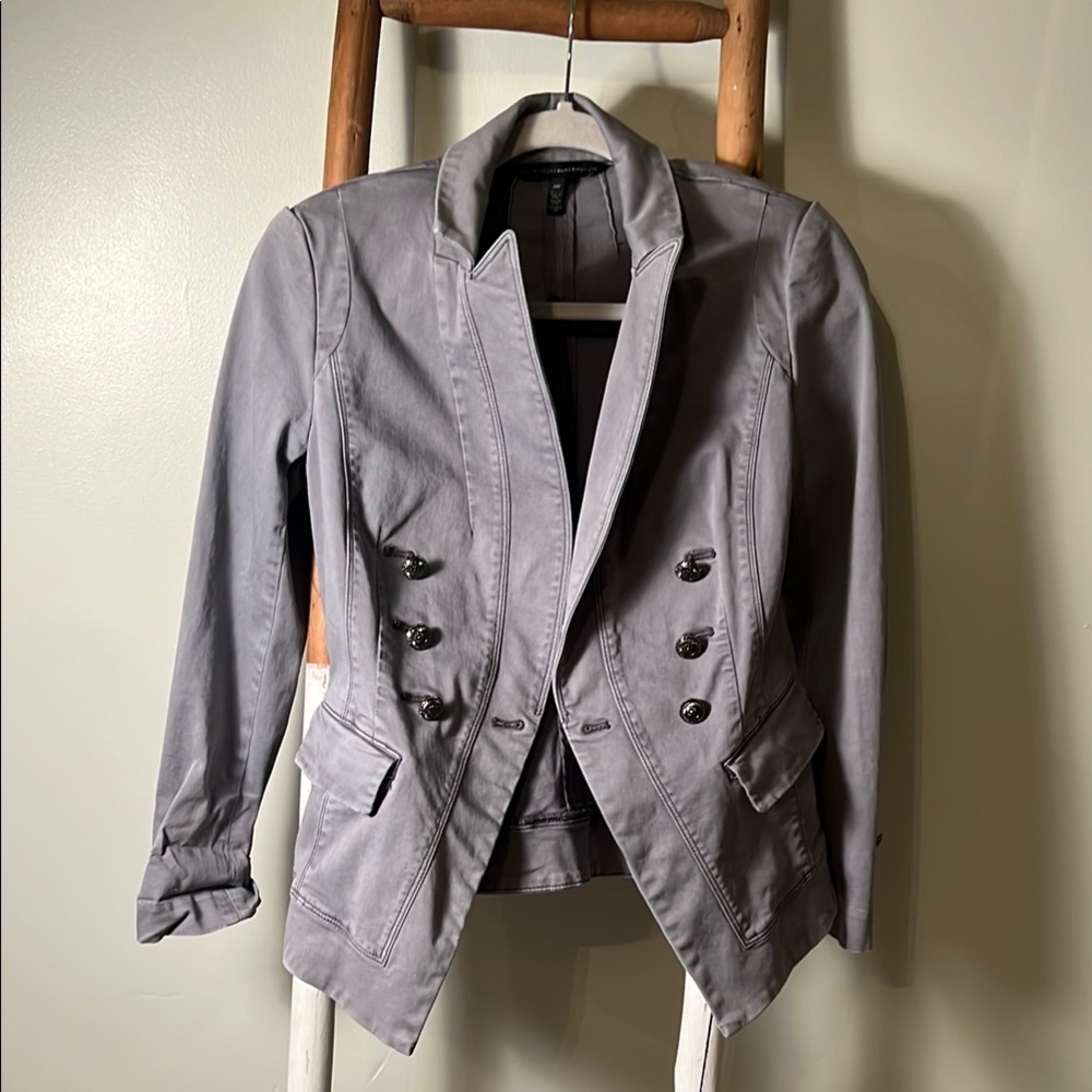 Women's Gray Blazer Jacket